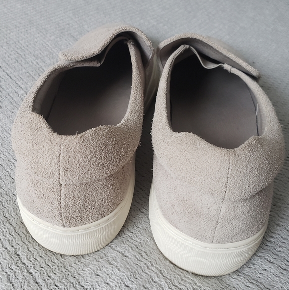 J/Slides Aileen Gray Suede Chunky Platform Slip-on Shoes sz 8.5 - Picture 3 of 9